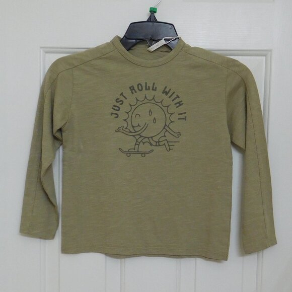 NWT Boys Rylee + Cru Long Sleeve Roll With It Skateboard Shirt sz 6/7 - Picture 1 of 1